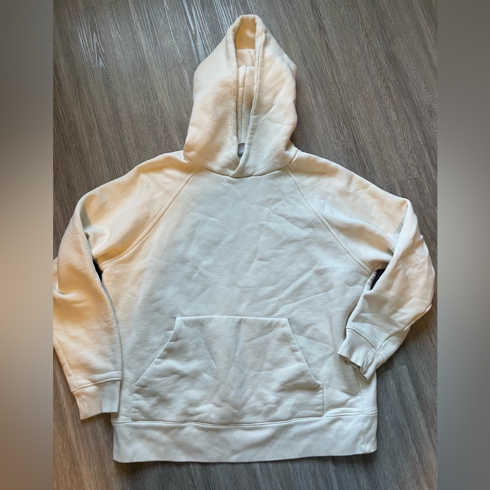 Zara White Sweatshirt Hoodie Casual Comfort